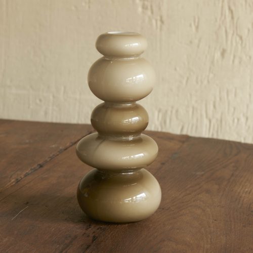 Jarrón de vidrio diseño Inukshuk