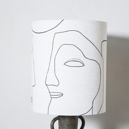 Pantalla pintada a mano caras