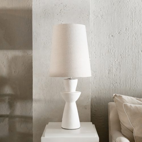 Lámpara de mesa Formentera de yeso diseño Tristán Domecq Casa