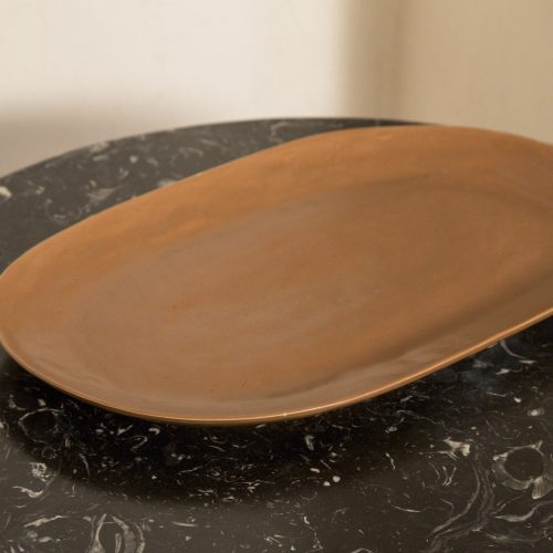 Bandeja decorativa de arcilla