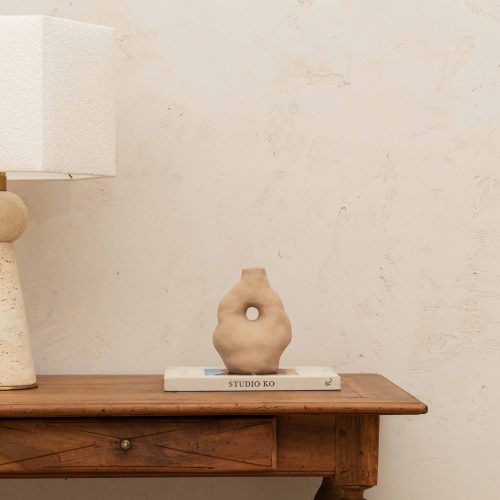 Jarrón de barro piedra arenisca