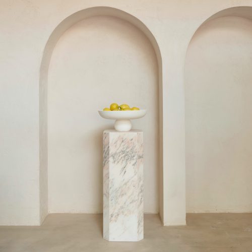 Peana de mármol portugués diseño Tristán Domecq Casa