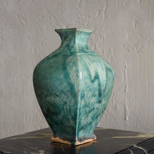 Jarrón de Cerámica artesanal Verde