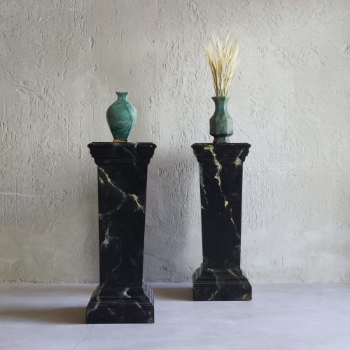 Peana de madera marmorizada S.XX