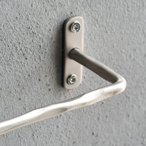 Portarrollos plateado cepillado