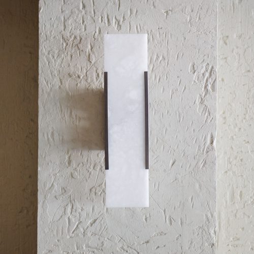 Aplique de pared bronce y alabastro