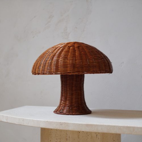 Lámpara de ratán diseño seta