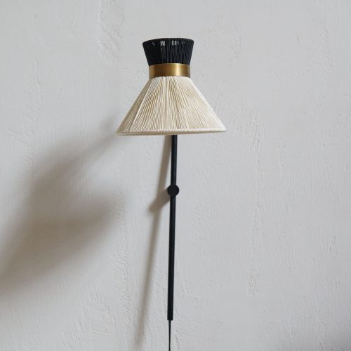 Aplique de hierro negro y algodón