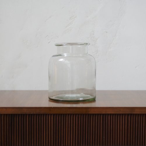 Jarrón de vidrio transparente XS