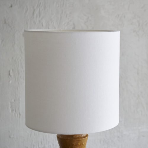 Pantalla blanca de lino 40x40 cm