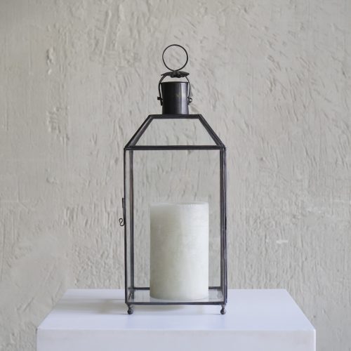 Farol de latón envejecido