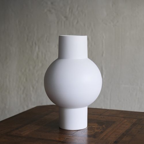 Jarrón de loza blanco M