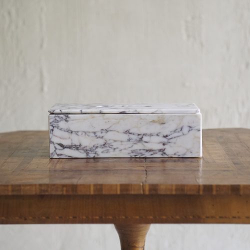 Caja de pañuelos de mármol Calacatta