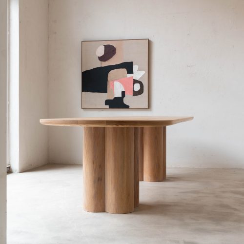 Mesa de comedor "Bilbao" - Mesa de madera maciza de roble