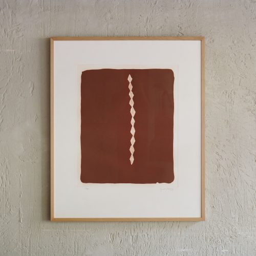 Obra gráfica "Rofe Rojo 2" de Hernández Pijuan