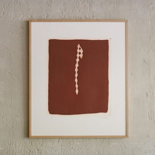 Obra gráfica "Rofe Rojo 1" de Hernández Pijuan