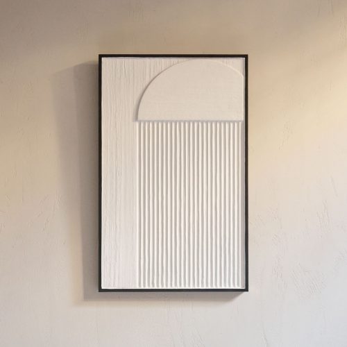 Obra abstracta en madera