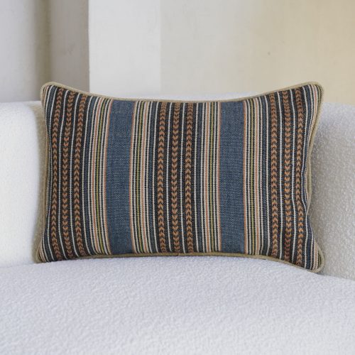 Cojín con tejido Mulberry y trasera jute