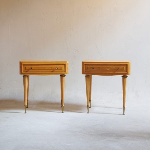 Pareja de mesillas de noche vintage italianas