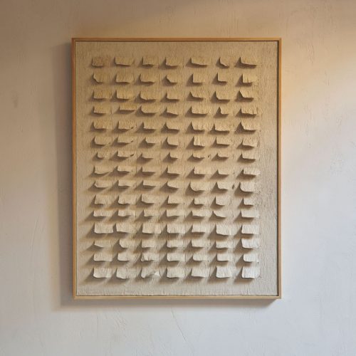 Obra abstracta con relieves